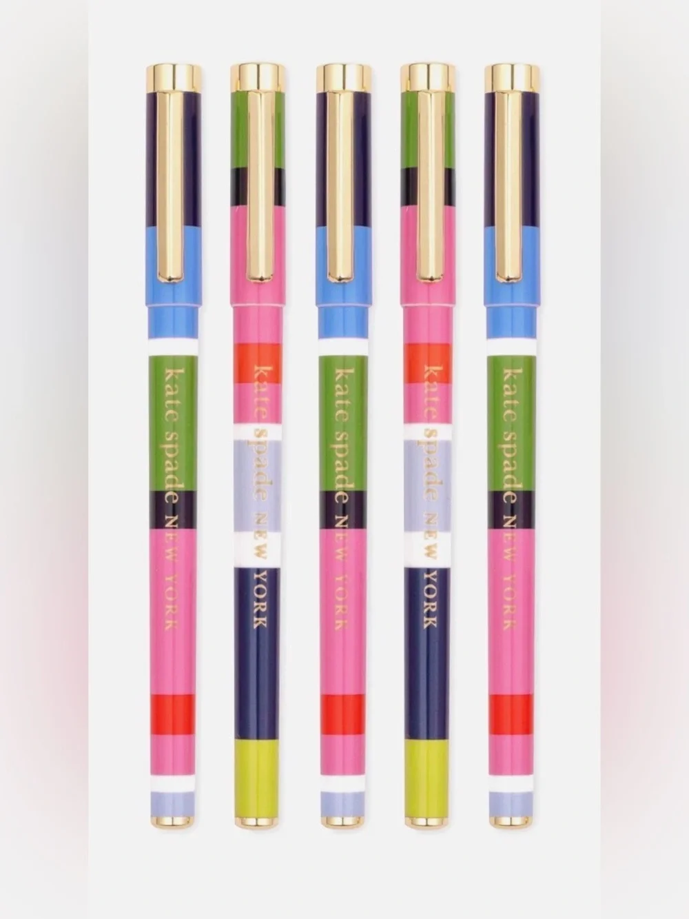 Kate Spade Sunny Day Stripe Fine Tip Pen Set